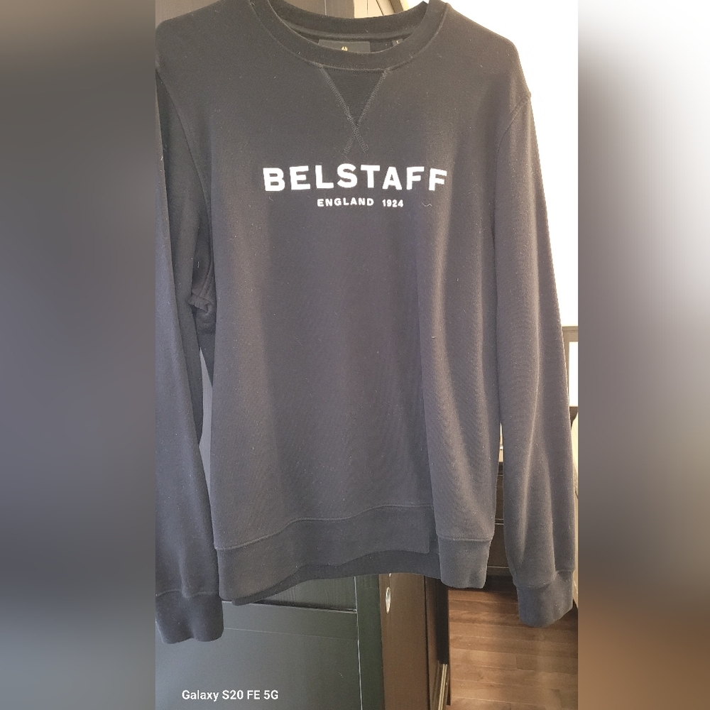 Belstaff Men's Dark Blue Crewneck Sweater
